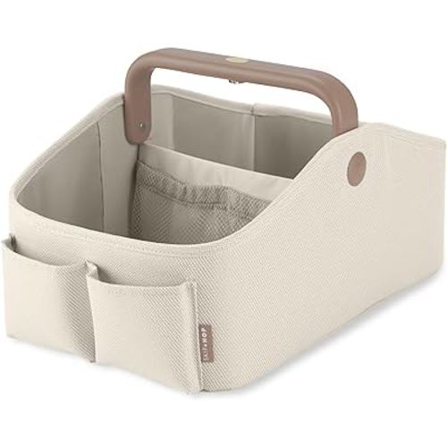 Skip Hop Diaper Caddy Organizer with Touch Sensor Night Light Nursery Style Oat