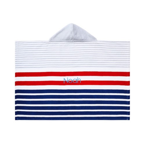Multi Stripe Baby Beach Hooded Towel