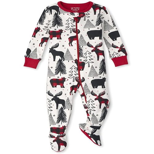 The Children's Place unisex-baby and Toddler Holiday Snug Fit Cotton One Piece Pajamas
