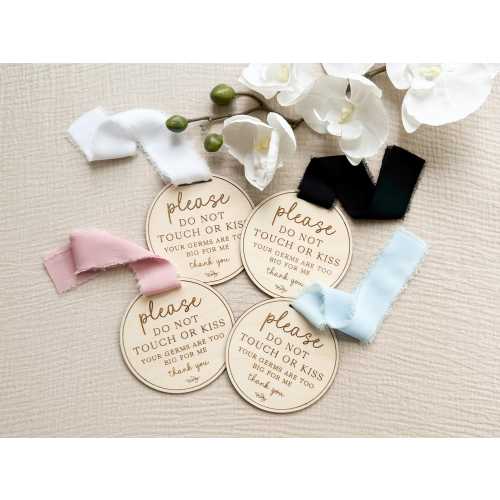 Do Not Touch Baby Sign • Wooden Baby Shower Gift