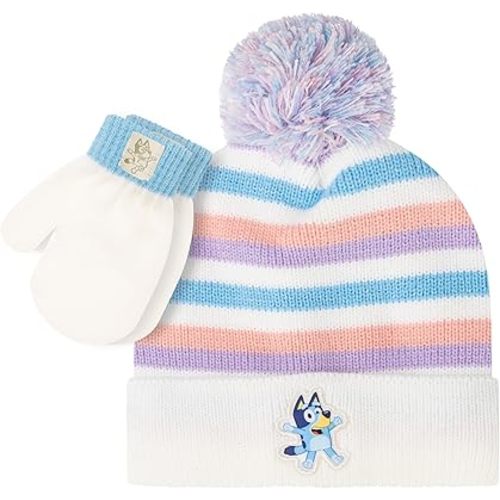Bluey Toddler Hat with Winter Mittens