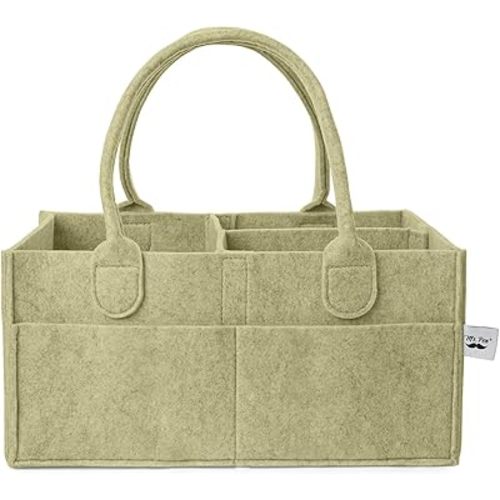Mr. Pen- Baby Diaper Caddy Organizer, Olive Calm, Baby Caddy Organizer with Handle, Compact Size, Collapsible & Portable