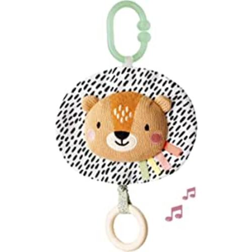 Amazon.com: Taf Toys Soothing Musical Pulldown Toy with Multi-Textures & Wooden Teether, Attaches to Crib, Stroller and Car Seat, Develop Baby’s Senses and Cognitive Skills (Harry Musical Lion) : Baby