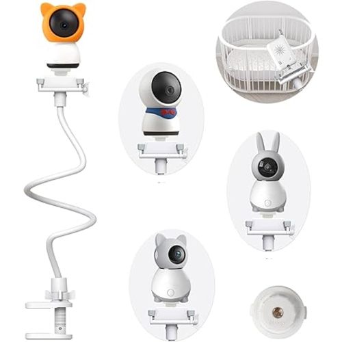 Baby Camera Mount Stand Flexible Baby Monitor Holder Shelf Compatible with BOIFUN/TECGUUD/ieGeek Baby Monitor,Baby Camera Stand More Safety(33.75 inch/Camera Not Included)