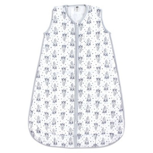 Hudson Baby Infant Boy Muslin Cotton Sleeveless Wearable Sleeping Bag, Sack, Blanket, Rocket Ship, 0-6 Months