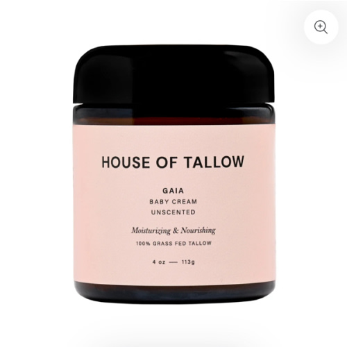 Gaia Unscented Organic Tallow Baby Cream | Gentle Skincare for Babies – House of Tallow