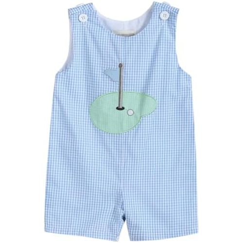 Lil cactus Boys Baby and Toddler Applique Shortall Overalls Romper