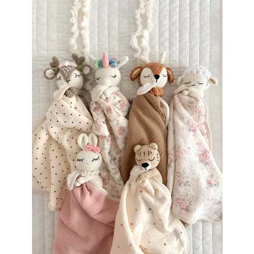 Baby Shower Gift, Baby Toy, Baby Blanket, Baby Lovey,Baby Rattle,Personalized Newborn Gift,Stuffed Animal Plushie,Embroidered Baby Comforter