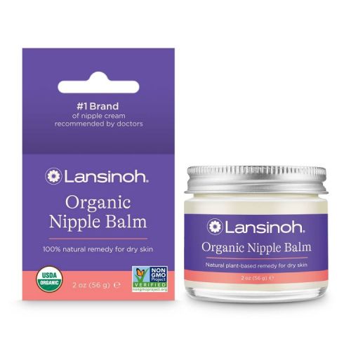 Lansinoh Organic Nipple Butter, Breastfeeding & Postpartum Essentials - 2oz