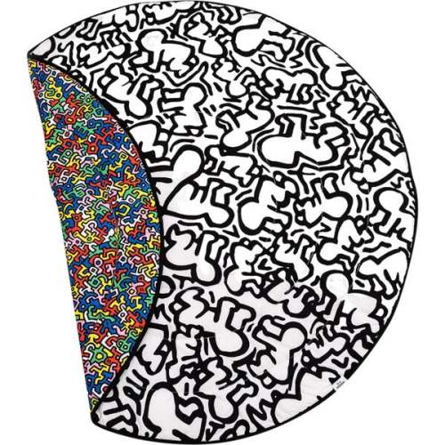 Etta Loves X Keith Haring Reversible Round Playmat, Multicolors - Etta Loves Activity Gyms & Playmats | Maisonette