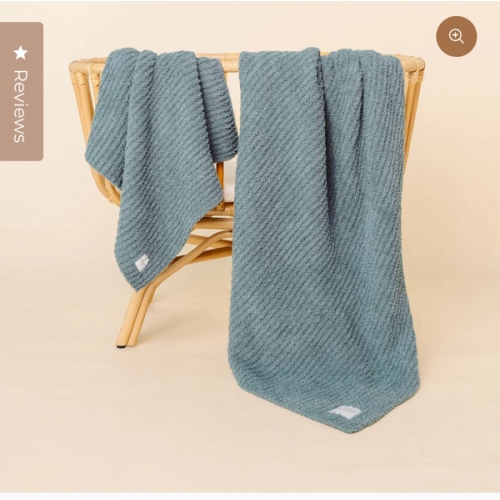 Chenille Blanket - Ocean Blue - Small & Large