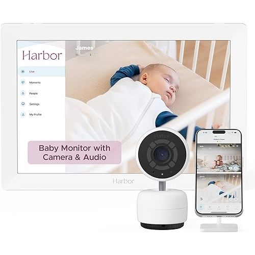 Smart Baby Monitor with 10” Tablet - The Most Reliable Way to Monitor Your Baby with or Without Internet - Private & Secure - Travel Friendly - Supports 2+ Cameras - Lifetime Membership