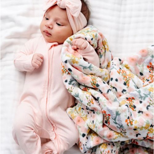 Rosie Ribbed Zipper Footies - Newborn