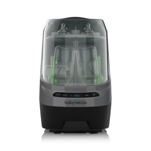 Baby Brezza Bottle Washer Pro Sterilization Device - Charcoal: Silicone, Stainless Steel Materials