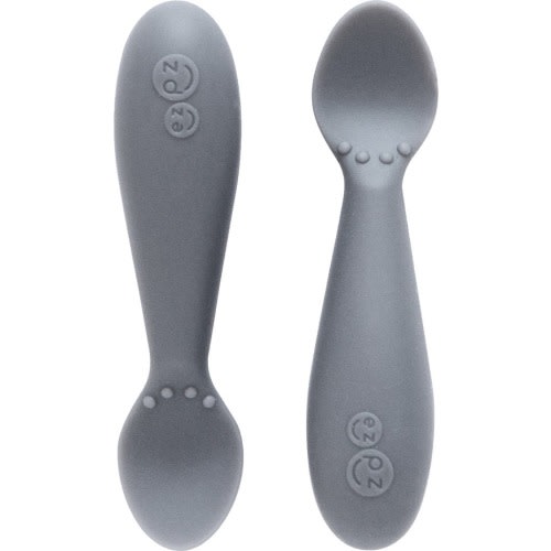 ezpz 2-Pack Tiny Spoons, Grey