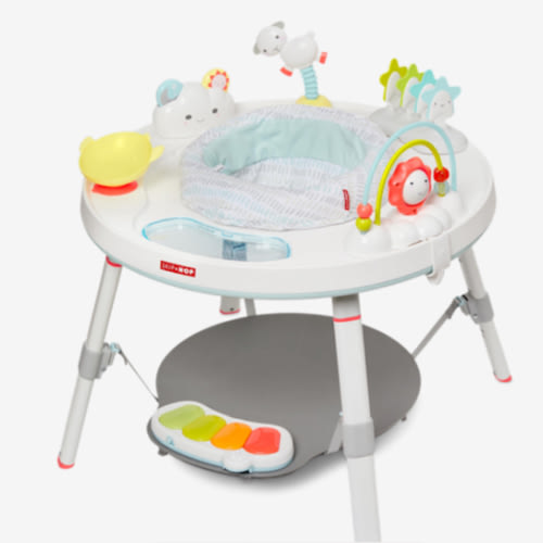 Skip Hop Baby Activity Center: Interactive Play Center with 3-Stage Grow-with-Me Functionality, 4mo+, Silver Lining Cloud