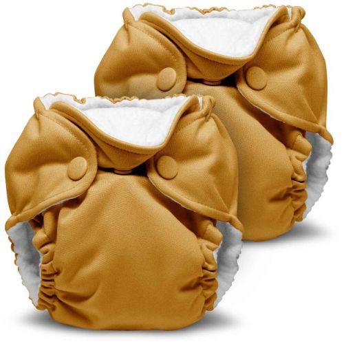 Kanga Care Lil Joey Newborn All in One AIO Cloth Diaper (2pk) Fluff White 4-12lbs