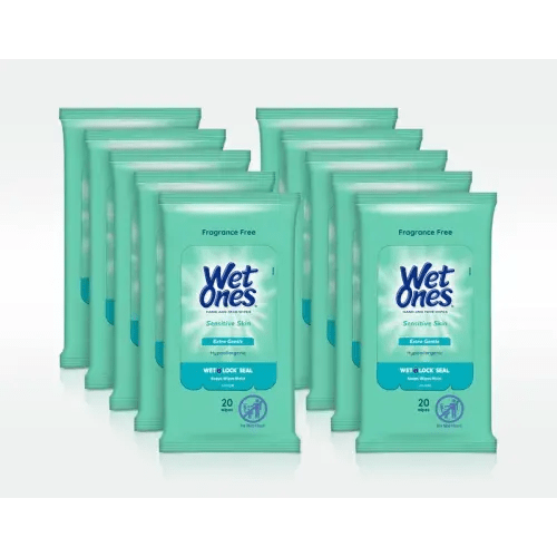 Wet Ones® Sensitive Skin Hand & Face Wipes Travel Pack - Fragrance Free Pack