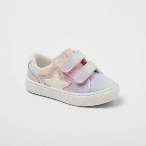Toddler Sora Glitter Hook and Loop Closure Star Pattern Sneakers - Cat & Jack™ Multicolor 9T