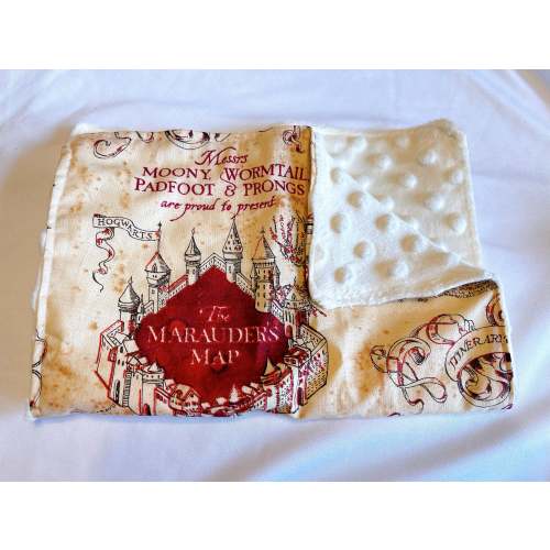 Baby Wizard Map Burp Cloth made with licensed Harry Potter fabric | Wizard Map | Wizard theme | Baby Shower gift | Gender neutral | Burp rag