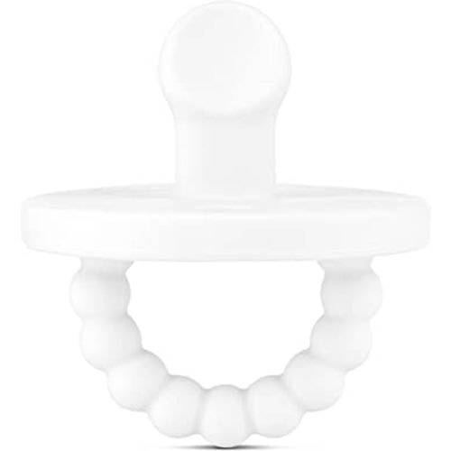 Ryan & Rose Cutie PAT Pacifier Teether (Slant, White)