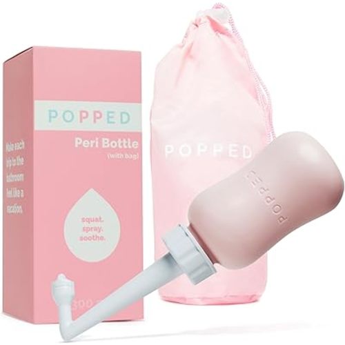 Popped Upside Down Peri Bottle for Postpartum Care, FSA HSA Eligible, 10 oz