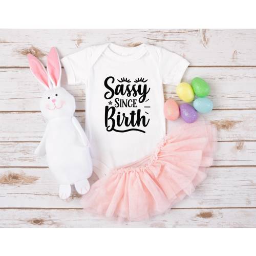 Sassy Since Birth Baby Onesie®,Sassy Baby Bodysuit,Cute Baby Onesies® ,Baby Announcement Onesies®, Baby Shower,Gift for Newborn Clothes