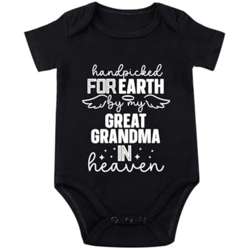 listery Newborn Hand Picked Great Grandma Clothes Boy Girl Great Grandma Bodysuit Hand Picked For Earth By My Grandma