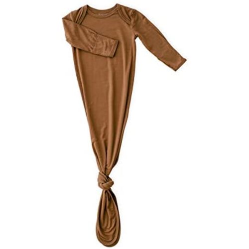 Extra Tall Knotted Baby Gown, Super Soft Viscose from Bamboo Newborn Sleeper for Baby Girl and Boy