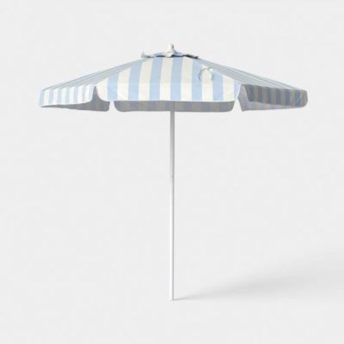 7.5" Round Valance Outdoor Patio Umbrella Blue Stripe - Room Essentials™