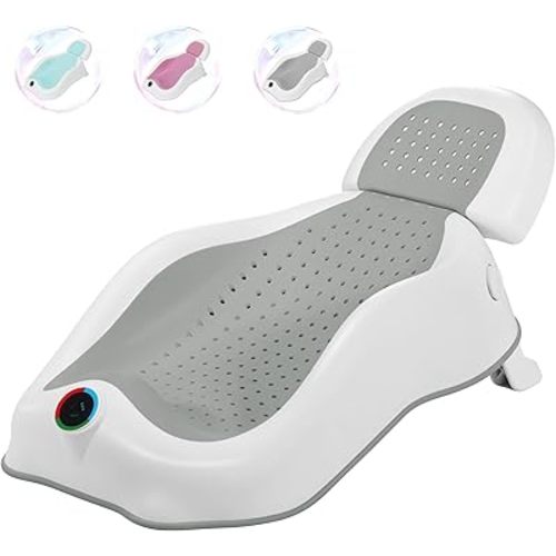 Baby Bath Support Newborn Bathtub with Thermometer,Foldable Baby Tubs for Newborns Baby Bathtub,Soft Sink Baby Bath Tub for Newborn Tub Infant Bathtub Baby Bather,Baby Tub Baby Bath
