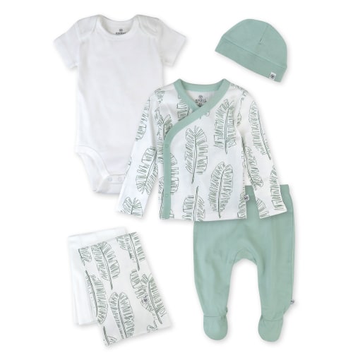 Honest Baby Clothing Baby Boy or Girl Gender Neutral Organic Cotton Take Me Home Gift Set, 6 Piece (Newborn-6 Months)