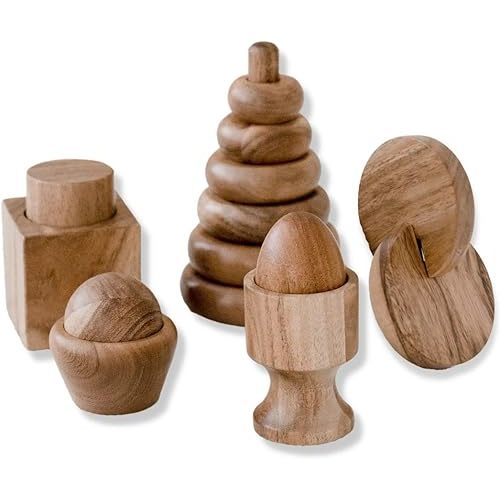 Montessori Wooden Baby Toys, Montessori Toys for 1 Year Old, Baby Toys 6 to 12 Months, 1 Year Old Toys, Wooden Toys, 6 Month Old Baby Toys, Montessori Toy, Stacking Rings