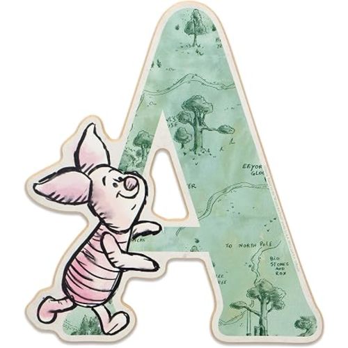 Disney Winnie the Pooh Letter A Wood Wall Decor