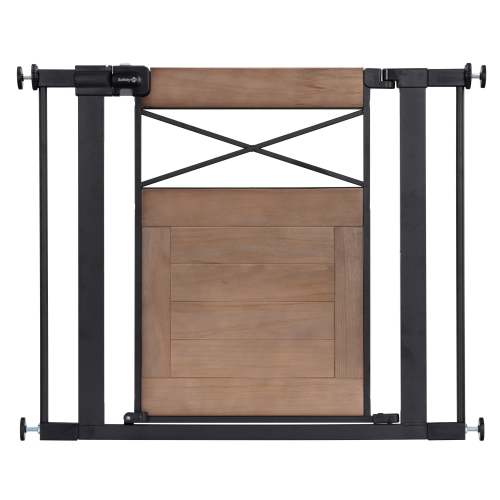 Easy Install Modern Farmhouse Baby Gate (Rustic)