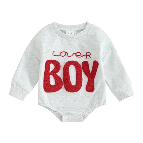 VISGOGO Newborn Infant Baby Boy Girls Oversized Romper Little Dude Sweater Onesie Coming Home Outfit Neutral Clothes