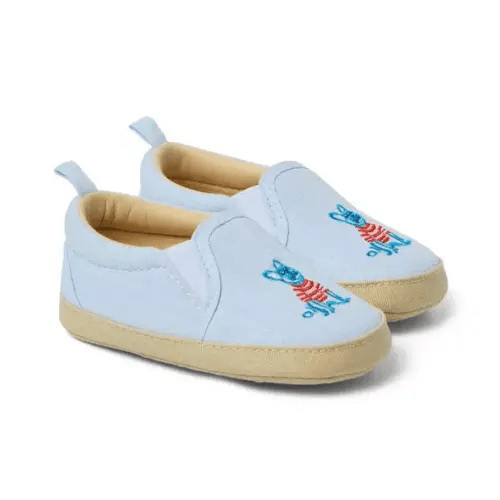 Baby Blue Sail Baby French Bulldog Slip-On Sneaker by Janie and Jack