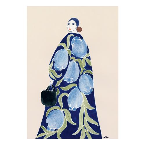 La Poire - Turquoise Coat Print