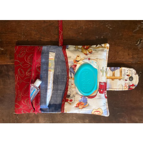 Cowboy Diaper Clutch | Diaper Clutch | Small Diaper Bag | Diaper Tote