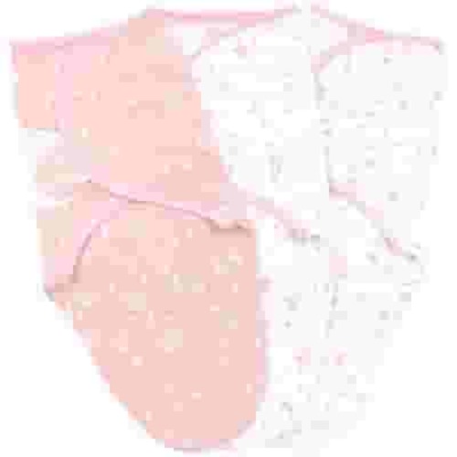Bublo Baby Original Cotton Swaddle Wraps for Sleep, 3-Pack, 3-6 Months, Adjustable Infant Blankets