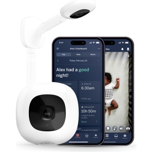 Nanit Pro Smart Baby Monitor & Wall Mount, White
