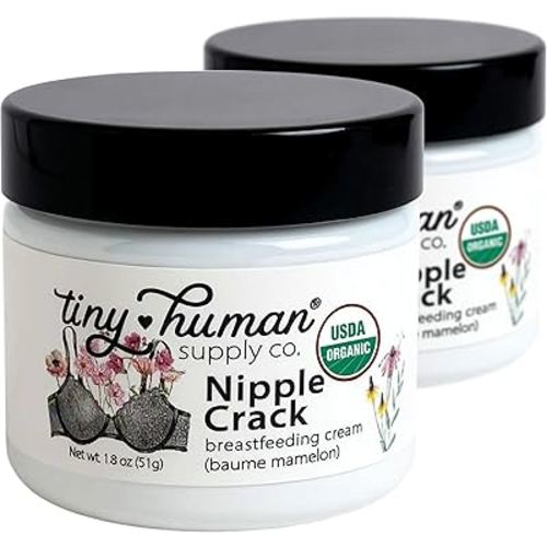 Organic Nipple Cream, Nipple Crack Lanolin Free Nipple Butter (2 Pack), Balm for Breastfeeding Mothers, No Need to Wash Off, Safe for Baby and Mama