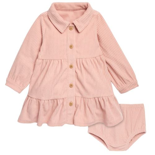 Modern Moments™ By Gerber Baby Girls' 2-piece Dress Set, Peach, 0-3 Months