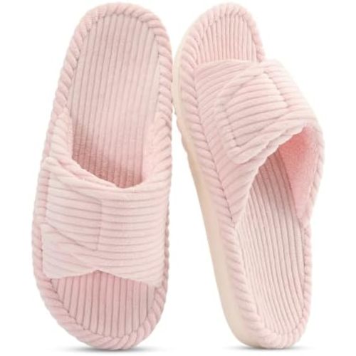 shevalues Women's Orthopedic Slippers Comfortable Arch Support House Shoes