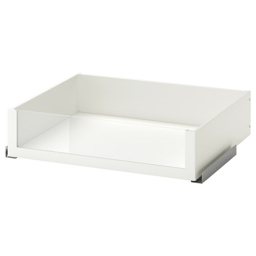 KOMPLEMENT Drawer with glass front - white 29 1/2x22 7/8 "