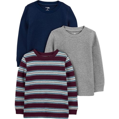 Simple Joys by Carter's Boys 3-Pack Thermal Long Sleeve Shirts