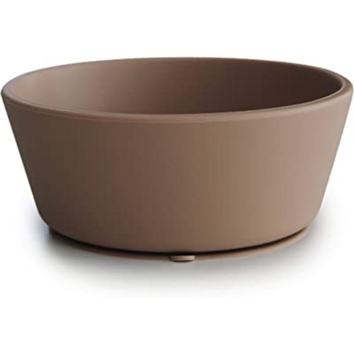 mushie Silicone Suction Bowl | BPA-Free Non-Slip Design (Natural)
