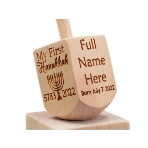 Glitzby Personalized Baby's First Dreidel