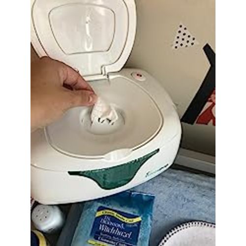 hiccapop Baby Wipe Warmer and Baby Wet Wipes Dispenser | Baby Wipes Warmer for Babies | Diaper Wipe Warmer with Changing Light | Newborn Essentials - White - 1 Count (Pack of 1)