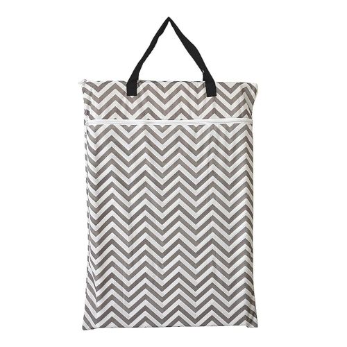 Large Hanging Wet/Dry Cloth Diaper Pail Bag for Reusable Diapers or Laundry